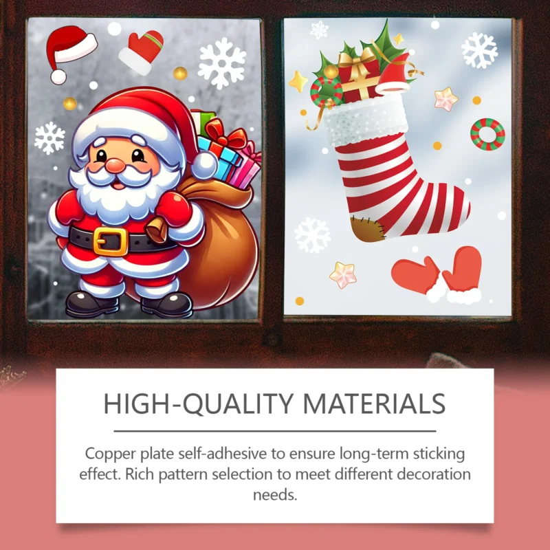 Dowmoo Christmas Window Stickers for Home Glass Door Decoration - Image 5