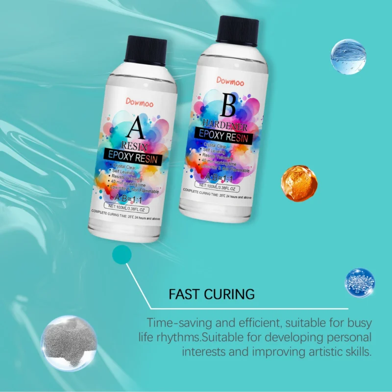 Dowmoo Clear Epoxy Resin Kit - High Transparency, Yellowing Resistant for DIY Crafts - Image 4