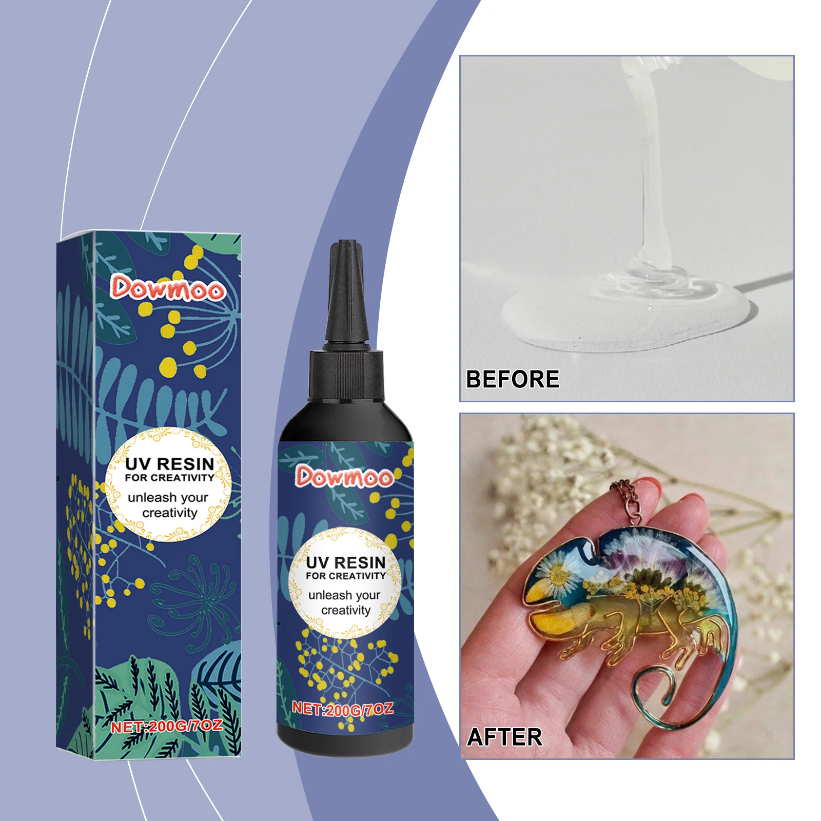 dowmoo creative uv resin glue DOC08 A002 200 BU1 1045