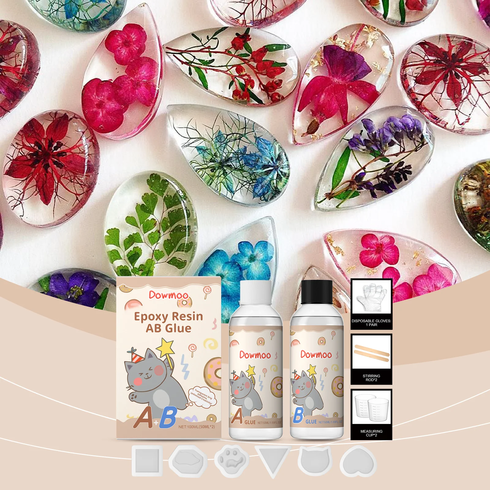 dowmoo diy epoxy resin ab set DO H02 0041 01 19