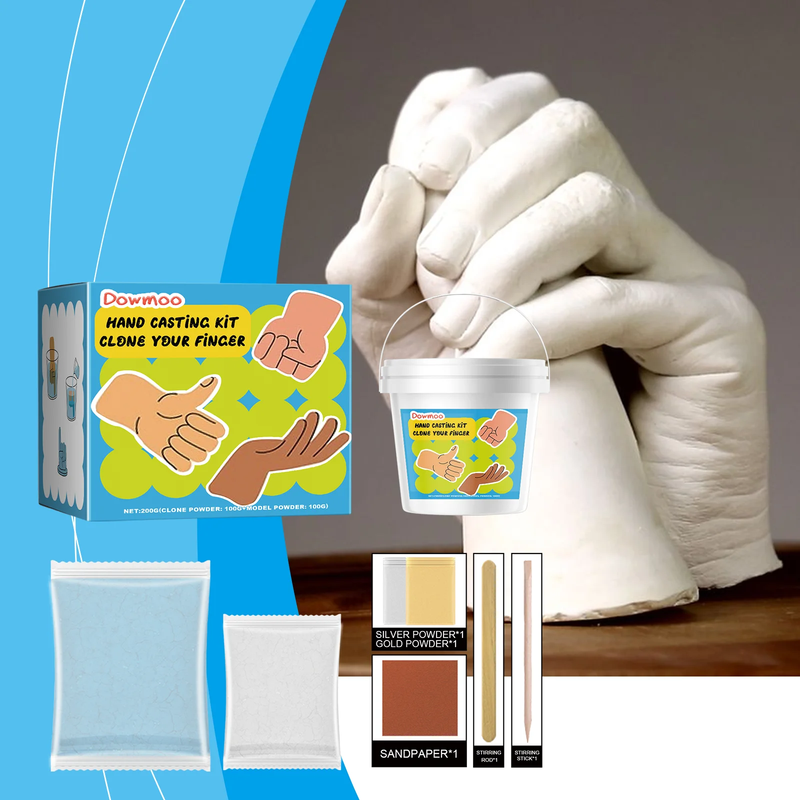 dowmoo diy hand casting kit DO H02 0015 01 1588
