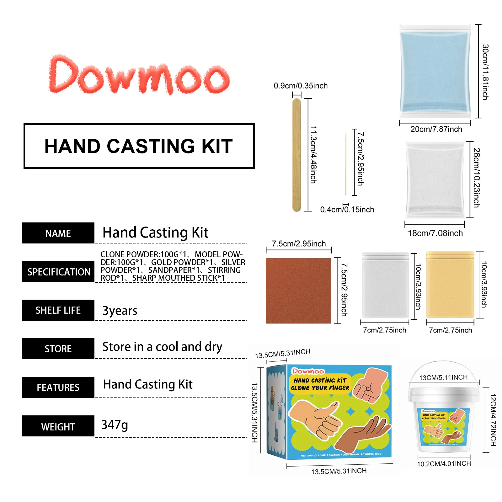 dowmoo diy hand casting kit DO H02 0015 01 417