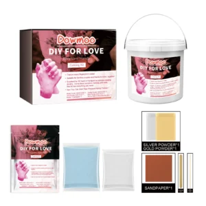 DOWMOO DIY Couple Hands Casting Kit with Clone Powder for 3D Hand Souvenirs
