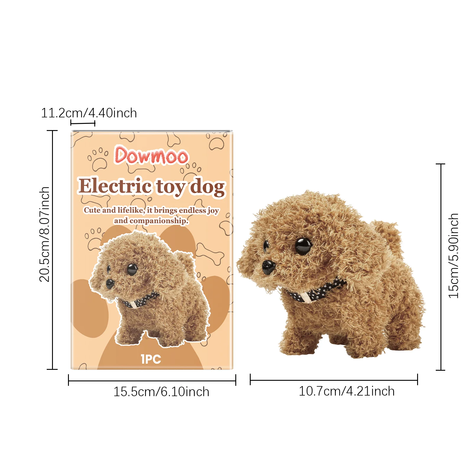 dowmoo electric dog plush toy DO H02 0022 01 176