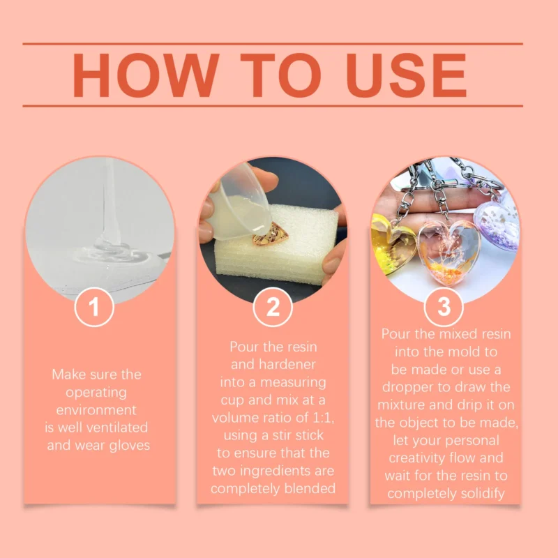 Dowmoo Epoxy Resin Kit with Curing Agent for DIY Crystal Drops Crafts - Image 6