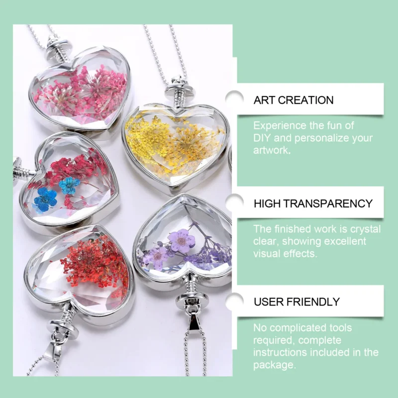 Dowmoo Epoxy Resin Kit: Crystal Drops, High Clarity, Yellowing Resistant AB DIY - Image 3