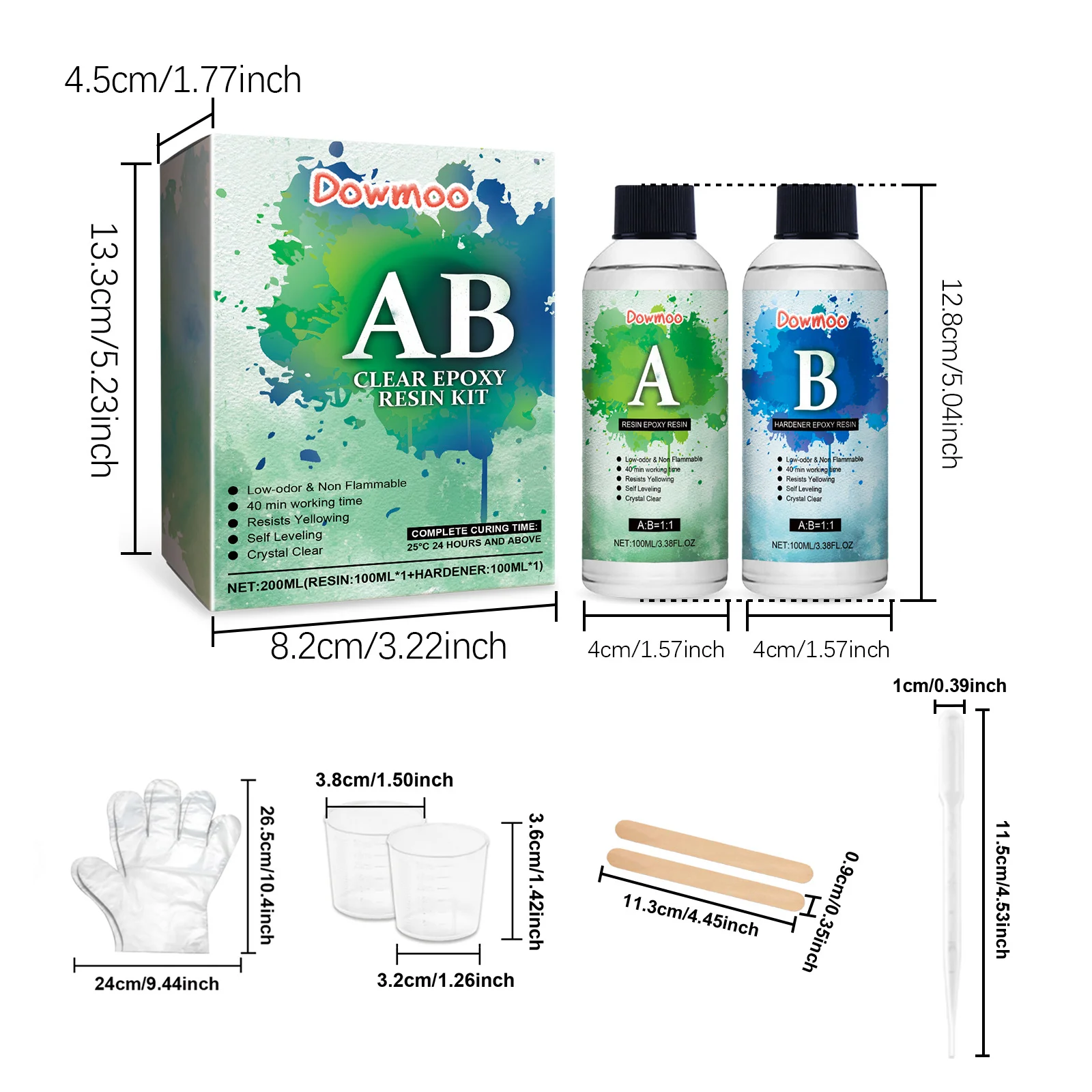 dowmoo epoxy set crystal drops DOC08 A008 1 GN1 945