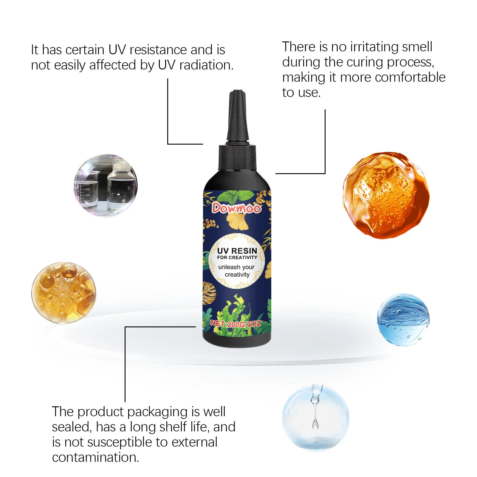 dowmoo epoxy uv resin glue DOC08 A001 200 BU1 1067