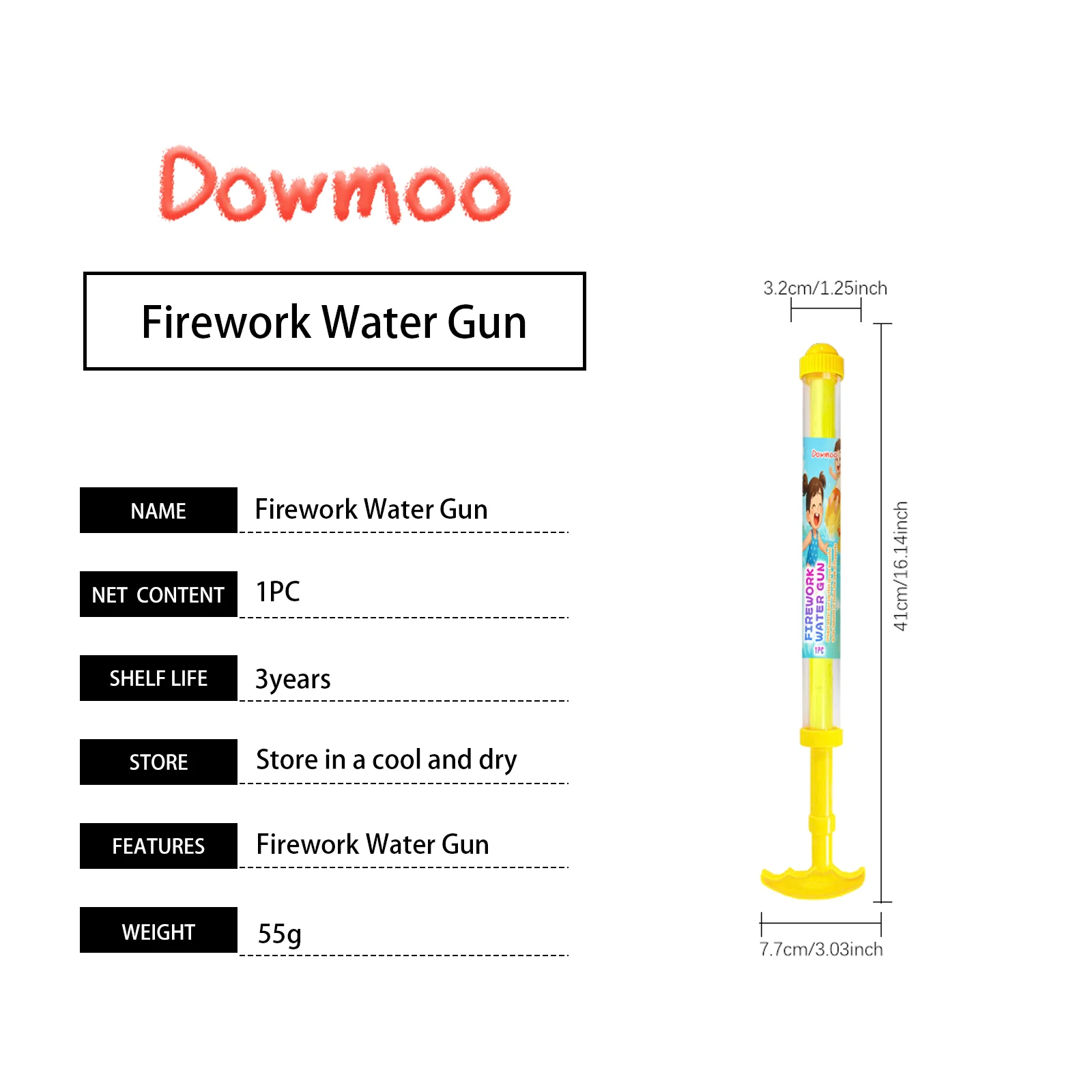 dowmoo firework water gun children toy DO H02 0037 01 91