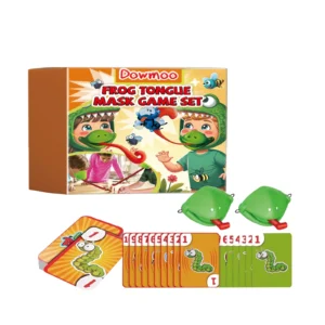 DOWMOO Frog Tongue Mask Game Set - Interactive Children's Board Game