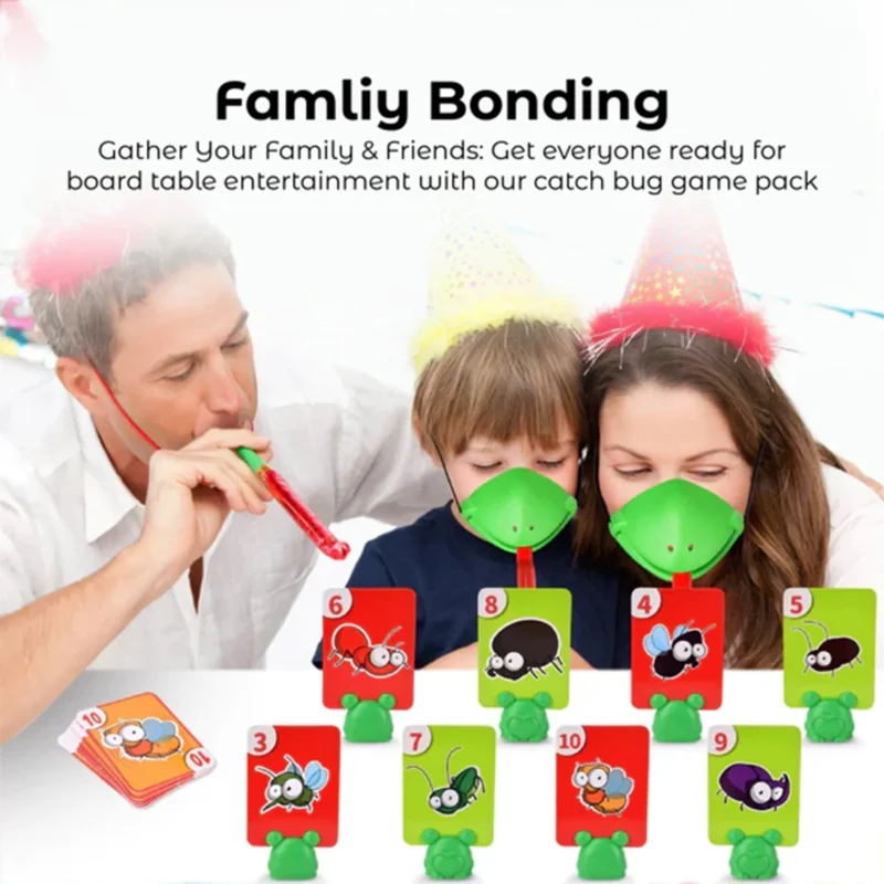DOWMOO Frog Tongue Mask Game Set - Interactive Children's Board Game - Image 3