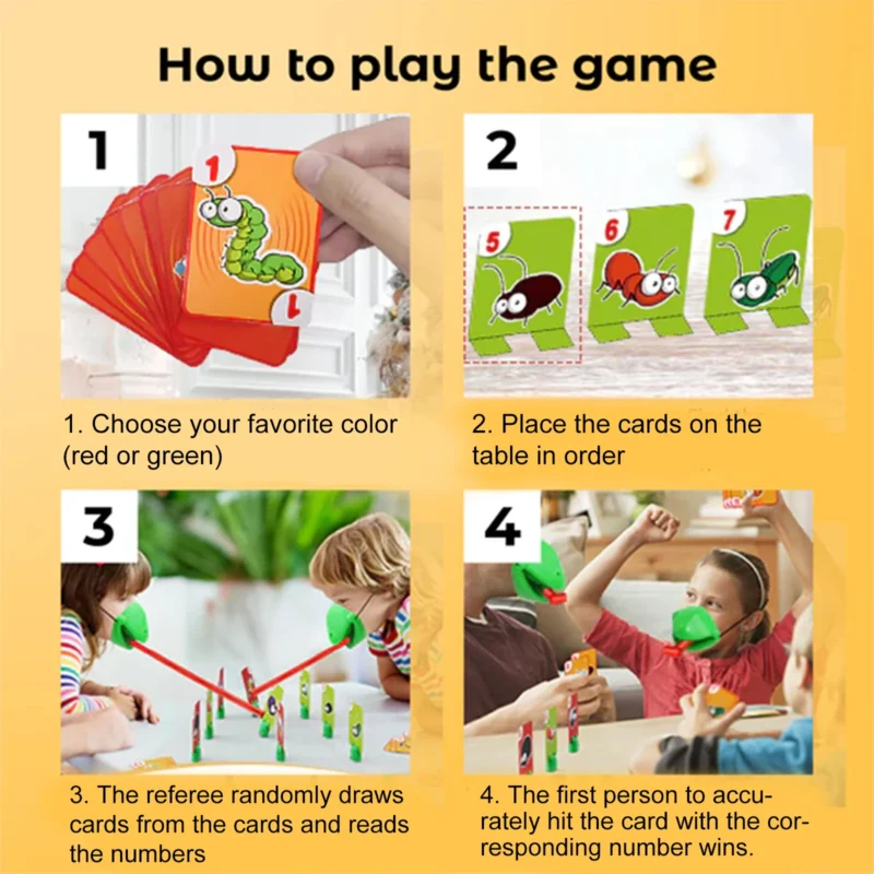 DOWMOO Frog Tongue Mask Game Set - Interactive Children's Board Game - Image 6