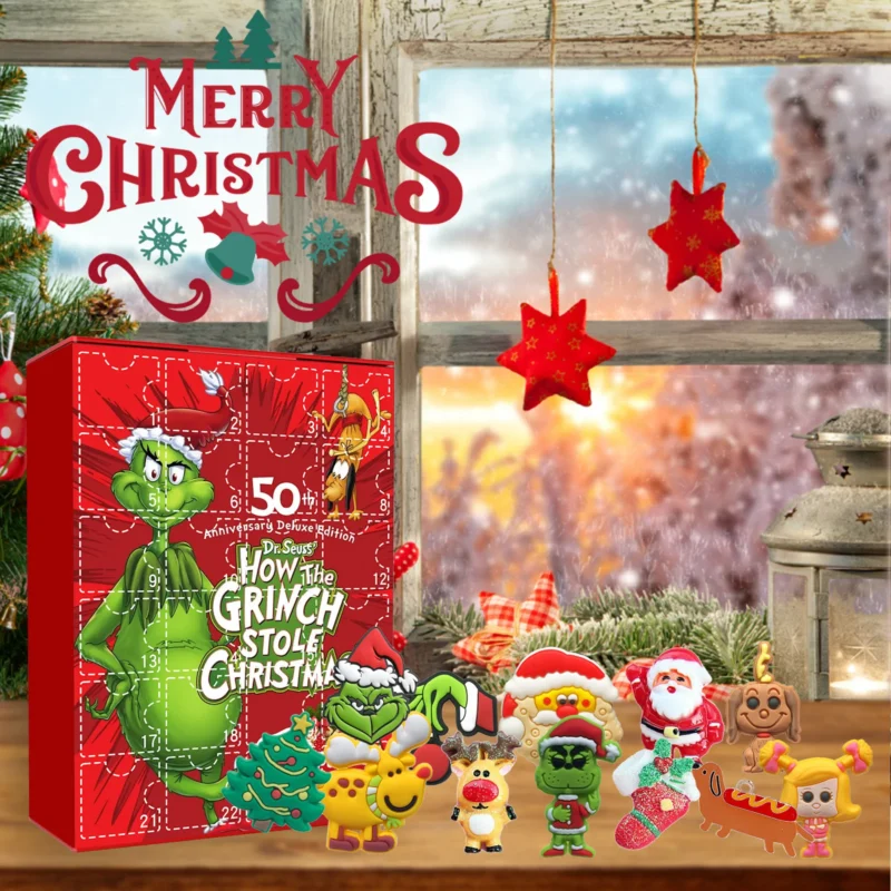 Dowmoo Green Sulley Grinch Series 24 Christmas Cartoon Toy Blind Box - Image 2