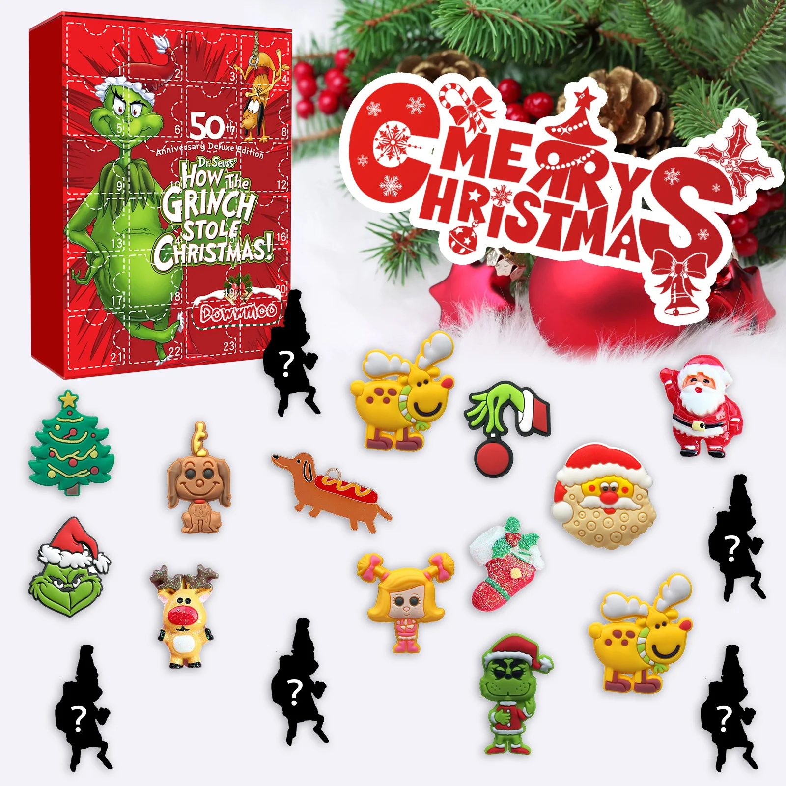 dowmoo green sulley grinch blind box lmgmh826dn01 绿毛怪格林奇盲盒 1462
