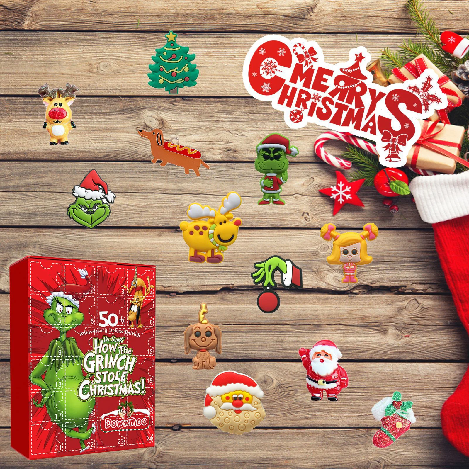 dowmoo green sulley grinch blind box lmgmh826dn01 绿毛怪格林奇盲盒 1464