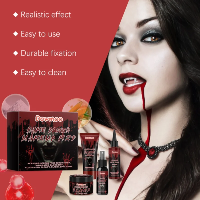 Dowmoo Halloween Makeup Kit for Fake Blood Effects - Image 4