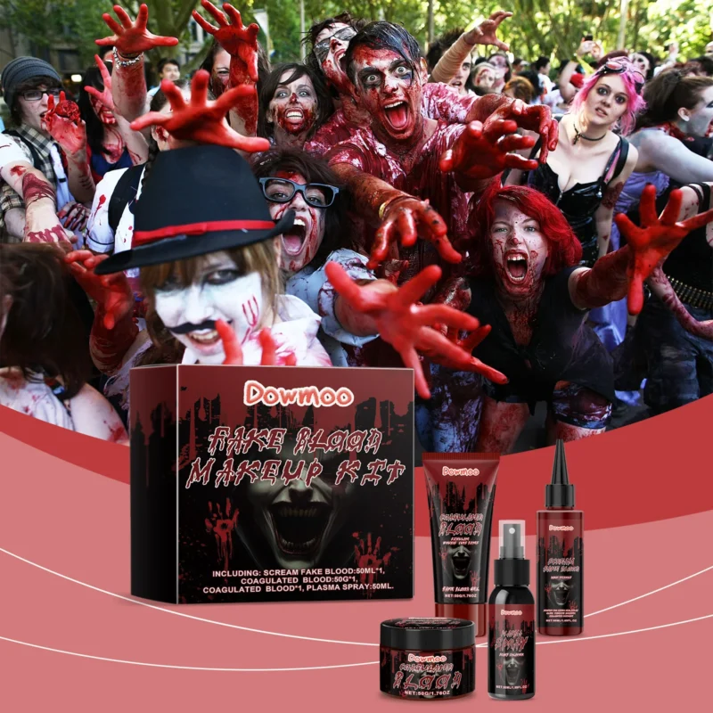 Dowmoo Halloween Makeup Kit for Fake Blood Effects - Image 2