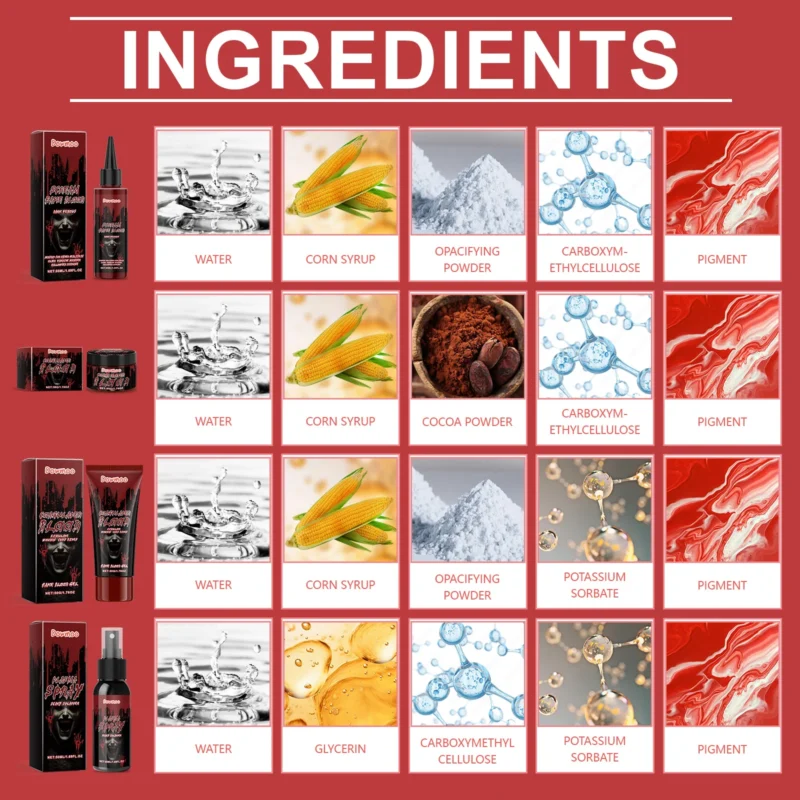 Dowmoo Halloween Makeup Kit for Fake Blood Effects - Image 5