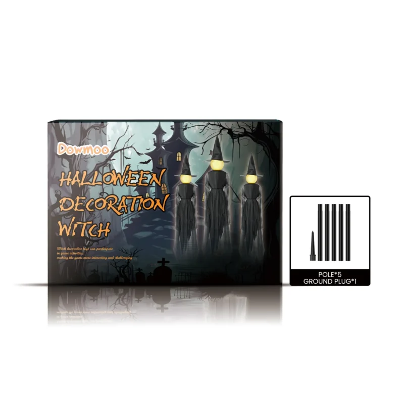 Dowmoo Halloween Witch Decoration - Outdoor Prop with Ground Stake