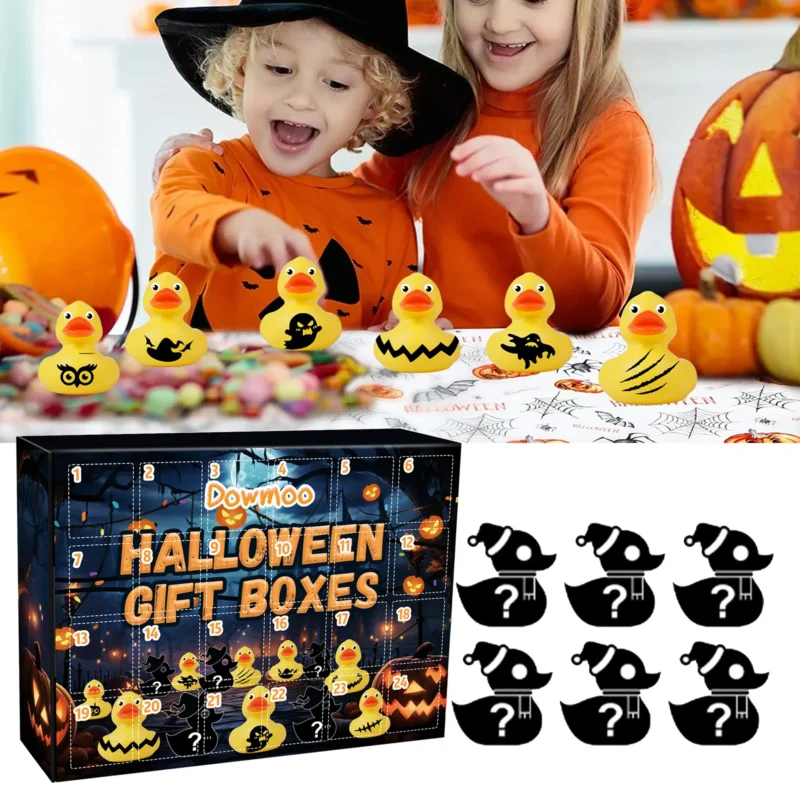 Dowmoo Halloween Duck Blind Box - 24 Grid Advent Calendar Surprise Toy - Image 2