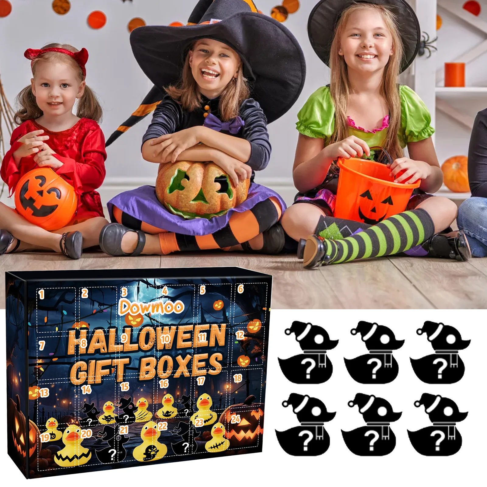 dowmoo halloween duck blind box DOG01 A001 24 BK1 1432