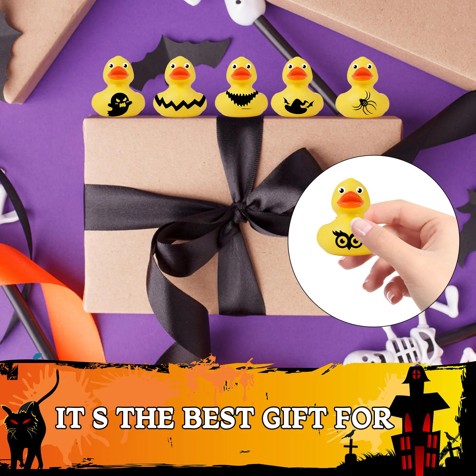 dowmoo halloween duck blind box DOG01 A001 24 BK1 1436