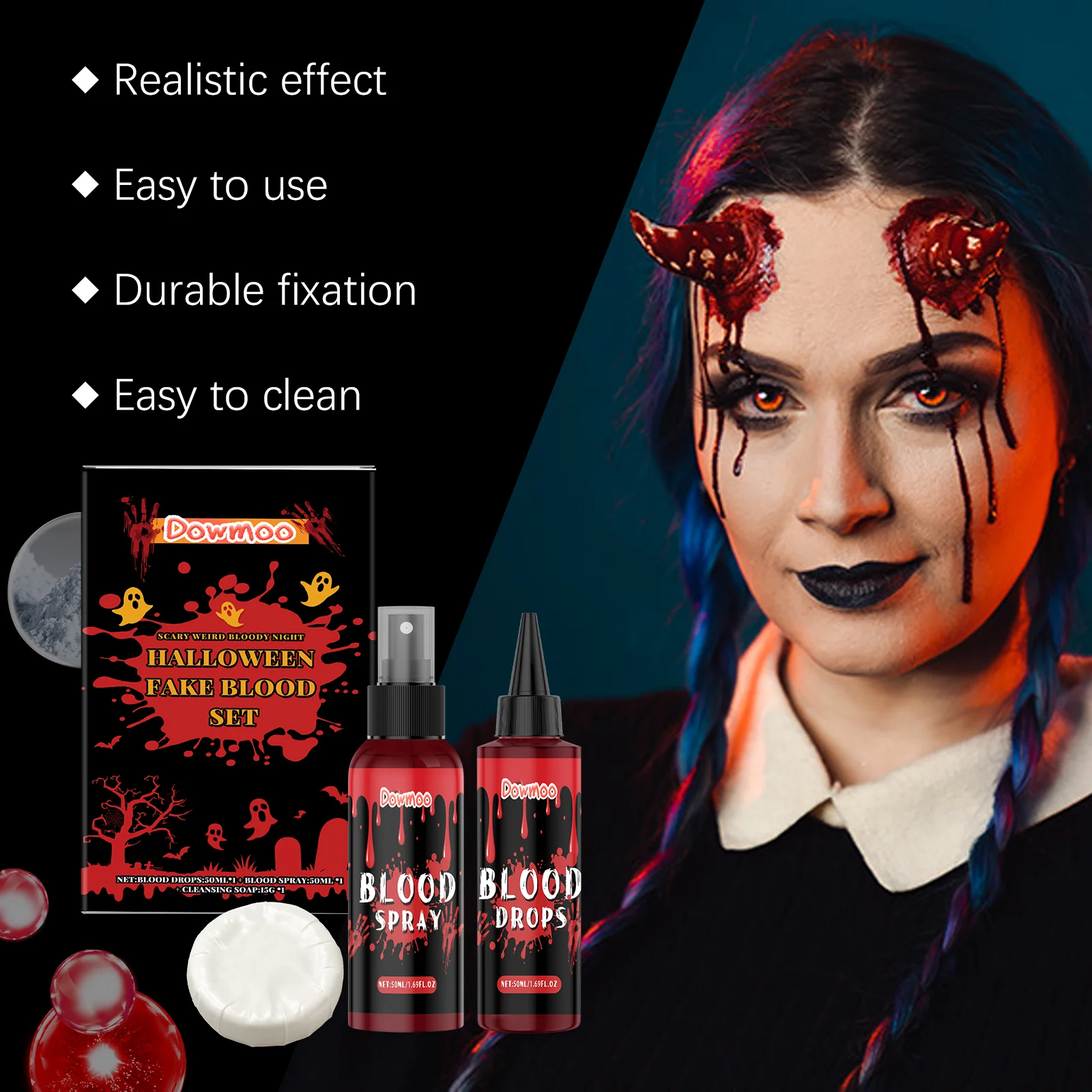 dowmoo halloween fake blood 3piece set DO D03 0008 01 104