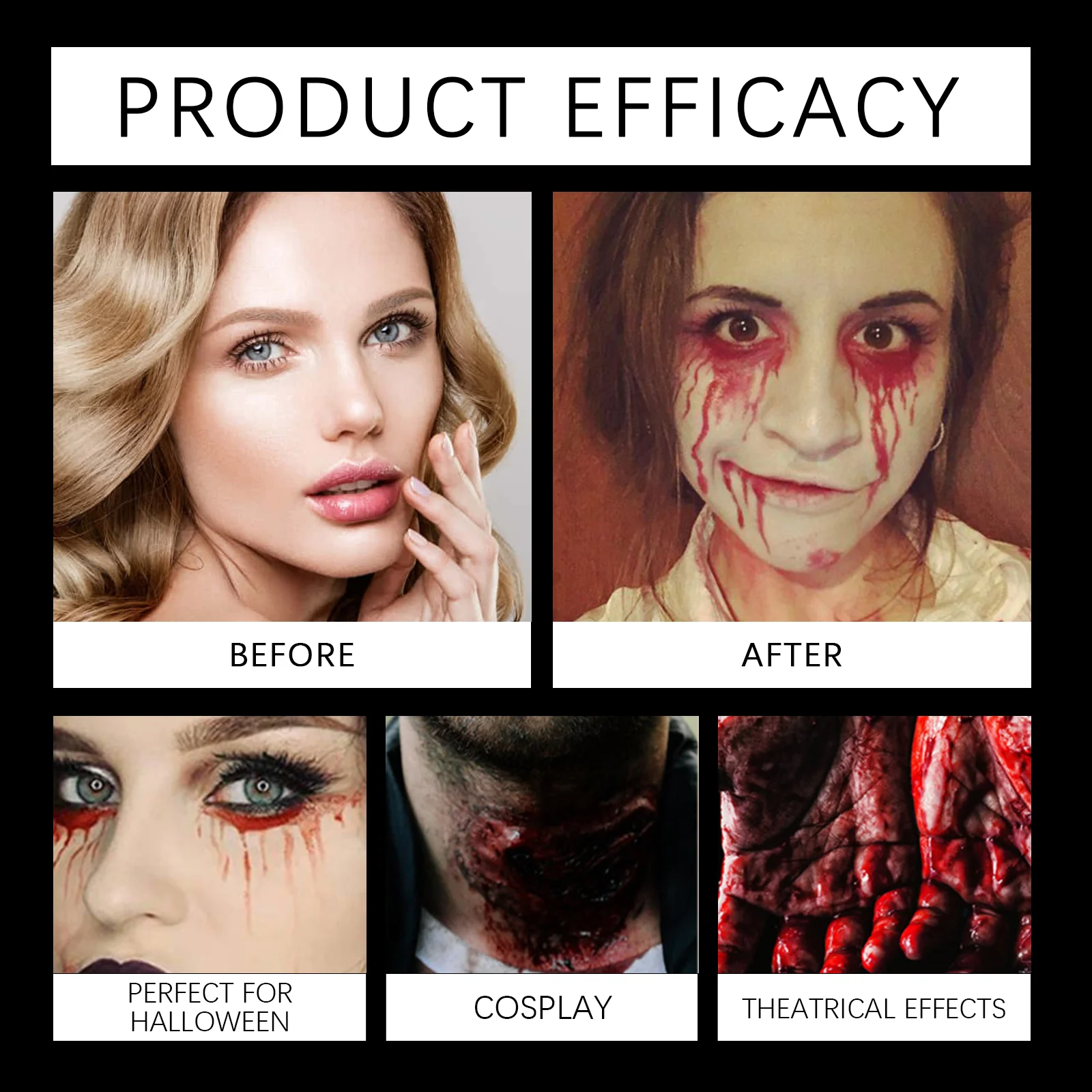 dowmoo halloween fake blood 3piece set DO D03 0008 01 108