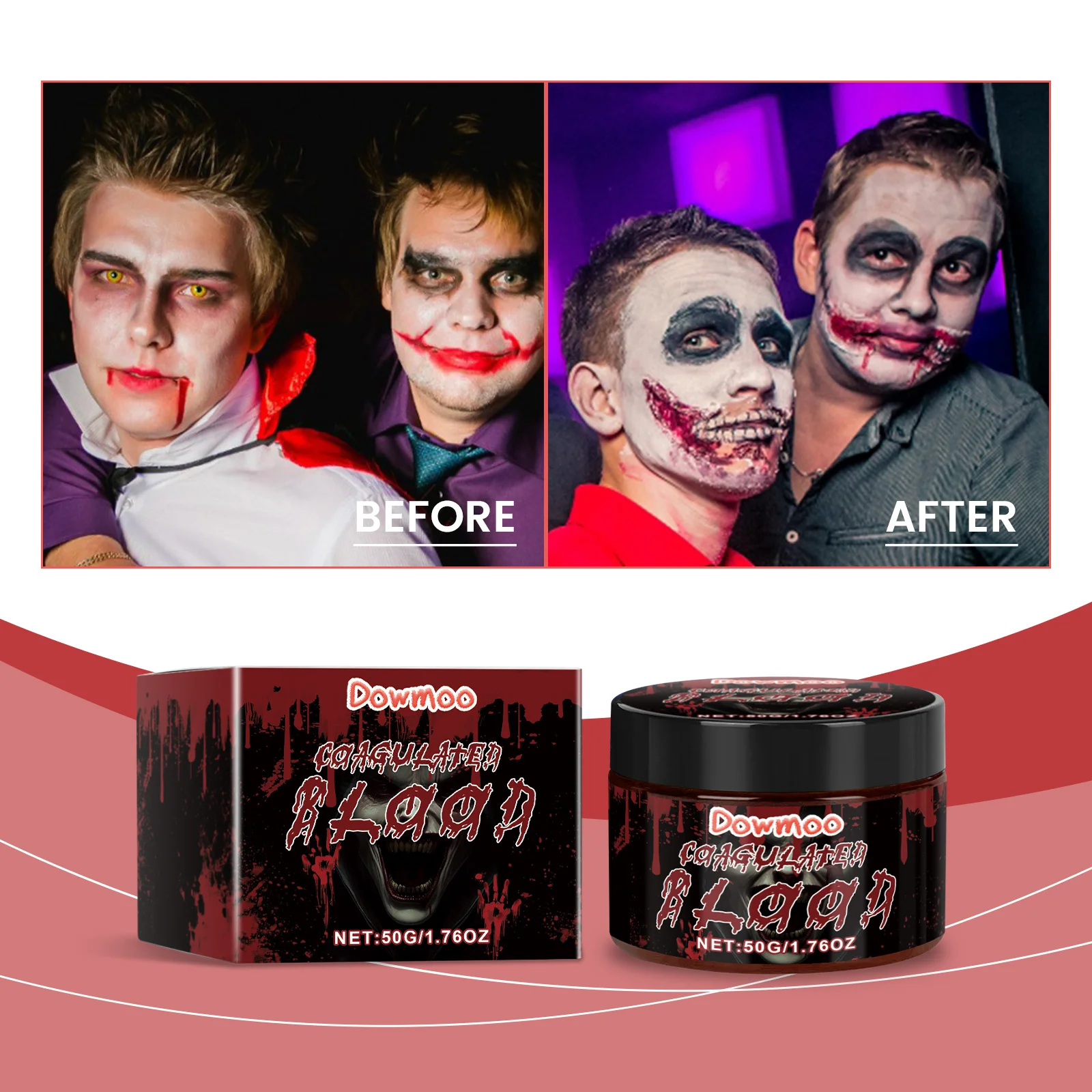 dowmoo halloween fake blood cream DOD03 A002 50 RD4 722