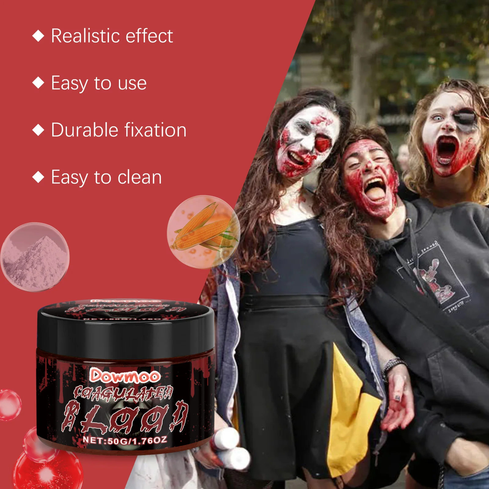dowmoo halloween fake blood cream DOD03 A002 50 RD4 725