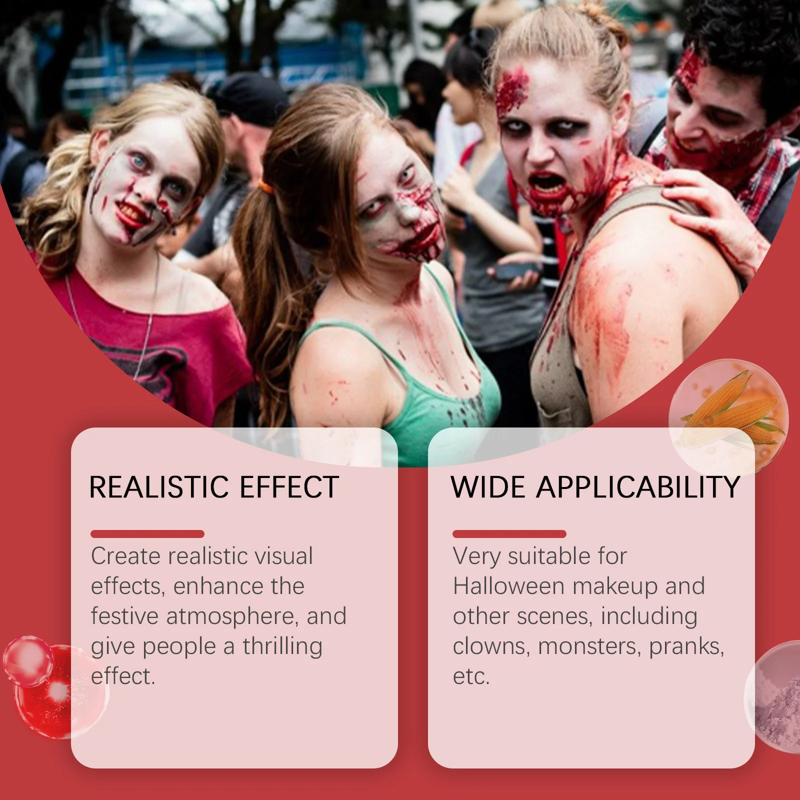 dowmoo halloween fake blood cream DOD03 A002 50 RD4 726