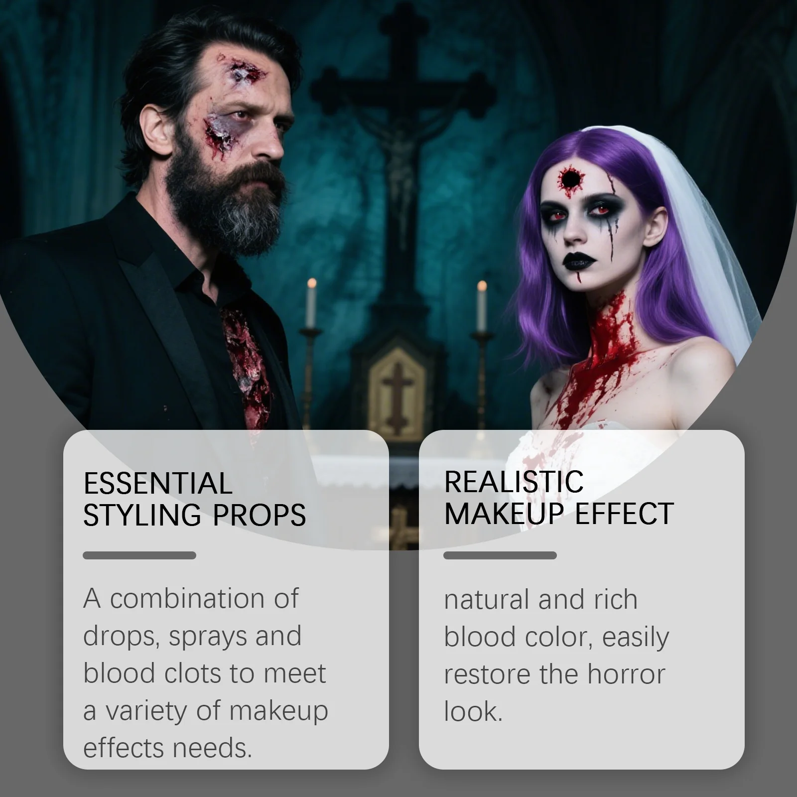 dowmoo halloween fake blood makeup set DO D03 0009 01 70