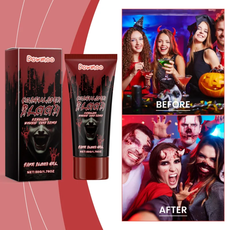 Dowmoo Halloween Fake Blood Makeup Gel for Scary Effects - Image 2