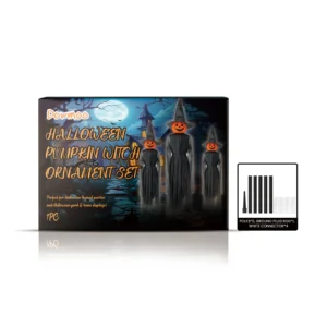 Dowmoo Halloween Pumpkin Witch Hanging Set - Party Decoration