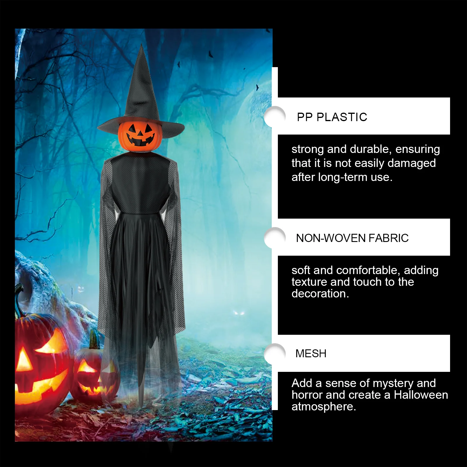 dowmoo halloween pumpkin witch hanging set DO D03 0006 01 575