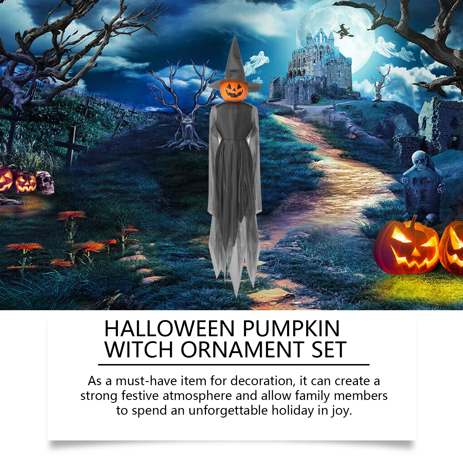 dowmoo halloween pumpkin witch hanging set DO D03 0006 01 578