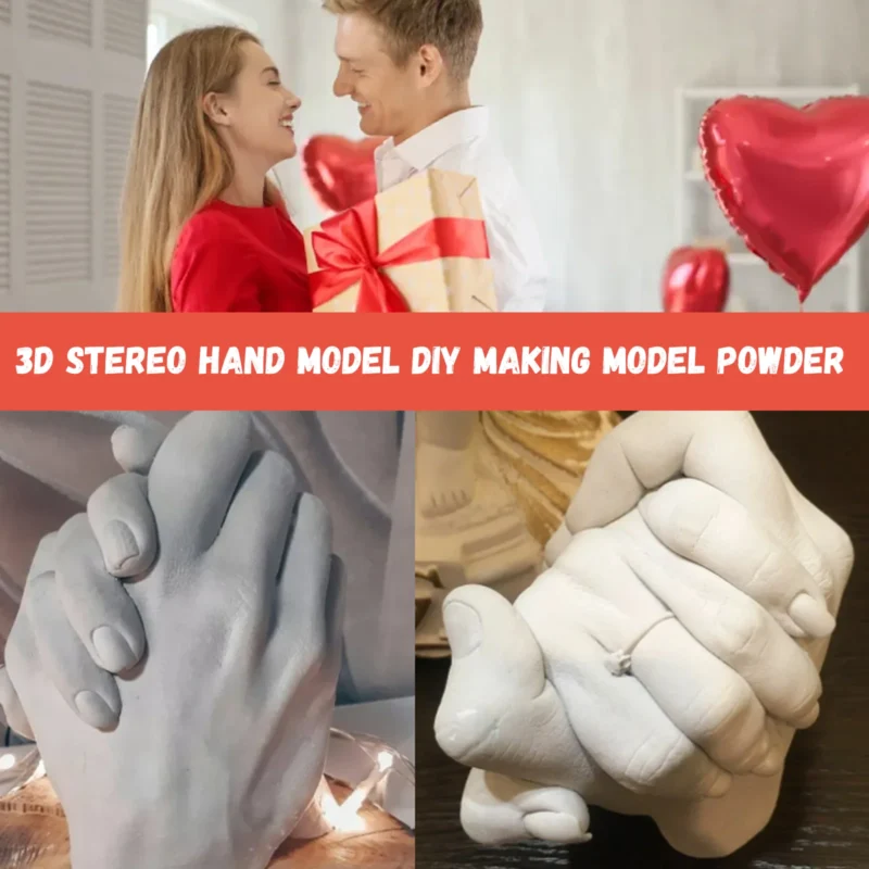 Dowmoo Hand Casting Kit: 3D Plaster Hand Model for DIY Commemorative Gifts - Image 4
