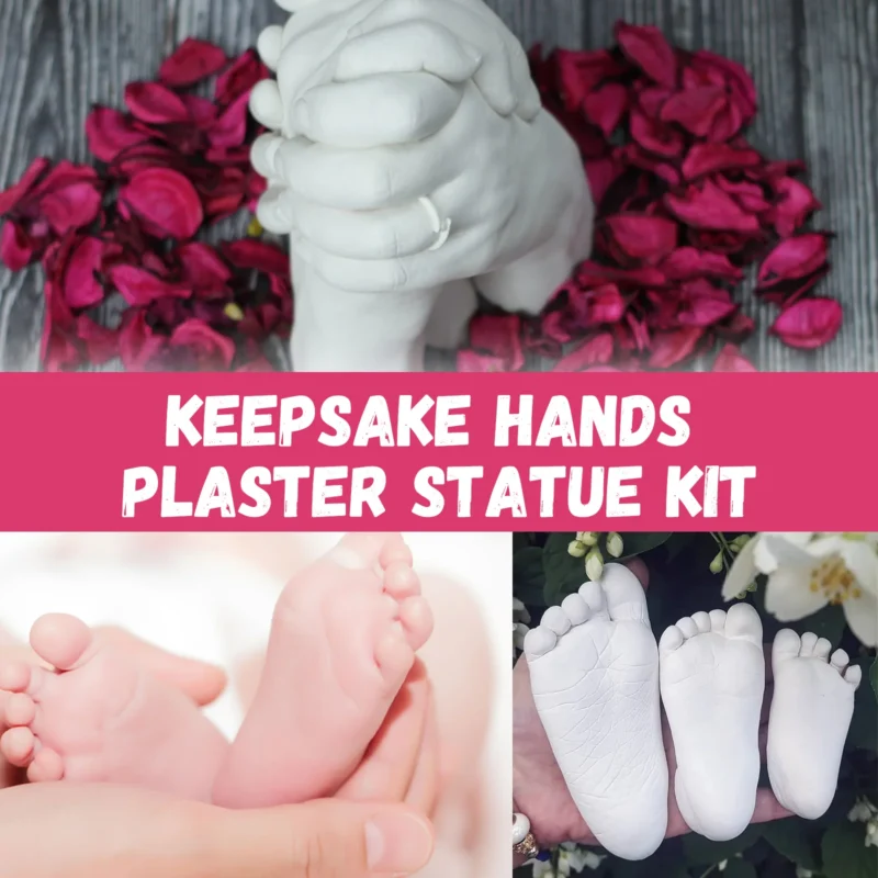 Dowmoo 3D Hand Casting Kit - Homemade Plaster Hand Model Craft Gift - Image 3