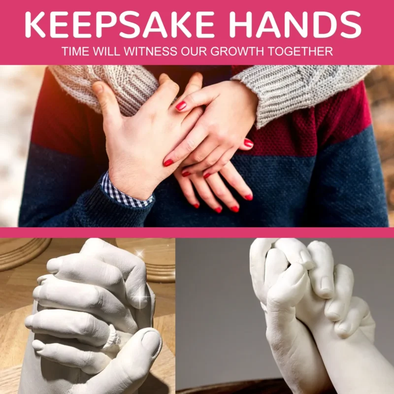 Dowmoo 3D Hand Casting Kit - Homemade Plaster Hand Model Craft Gift - Image 4