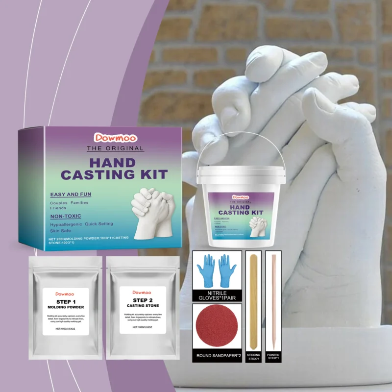 Dowmoo DIY Hand Model Powder Set - Clone Powder for 3D Hand Casting - Image 2