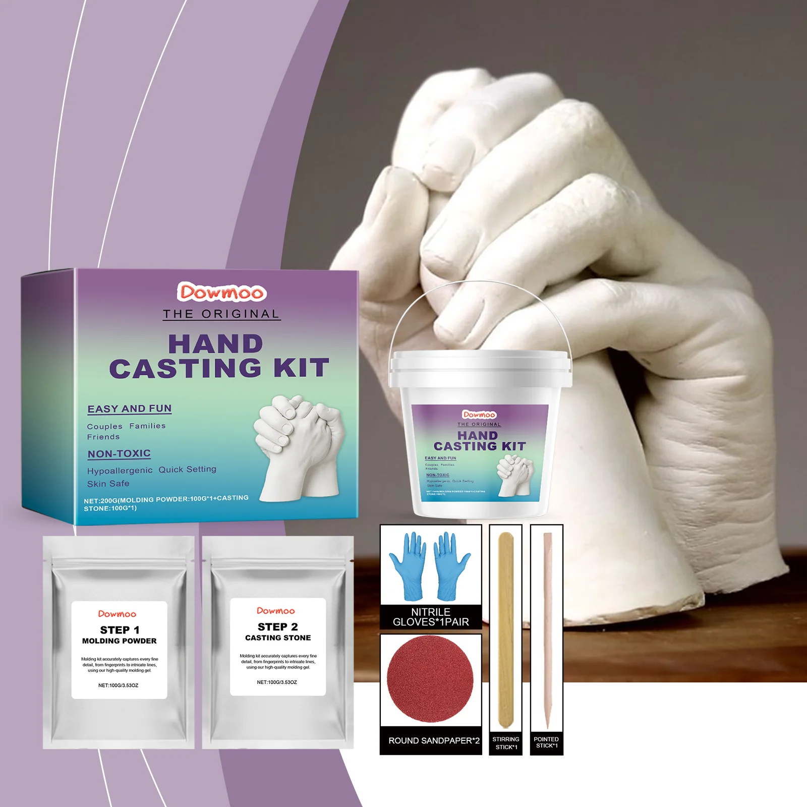 dowmoo hand model powder diy set DO D01 0026 01 130