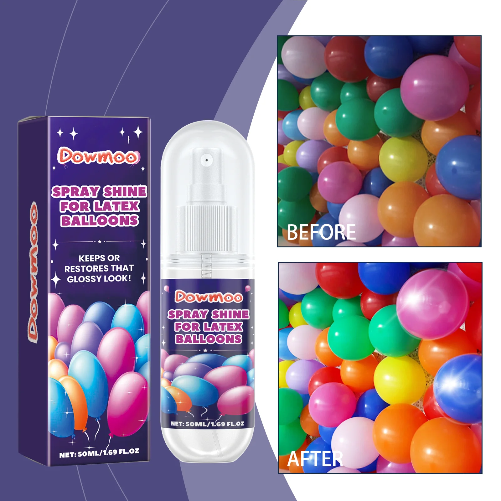 dowmoo highlighter balloon spray DOD01 A015 50 BU1 800