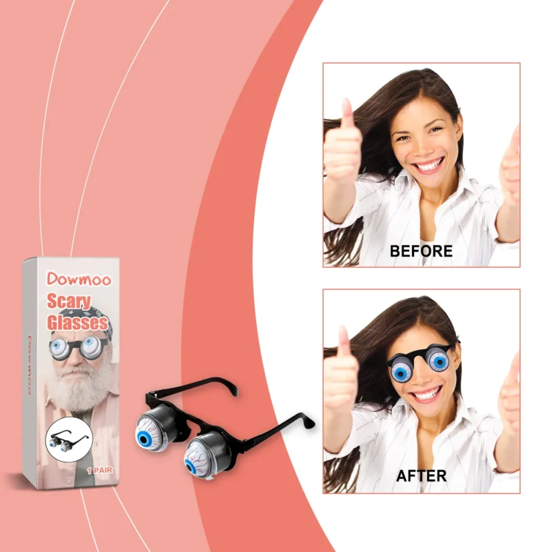 Dowmoo Horror Glasses - Halloween Eyeball Popping Prank Spectacles - Image 2