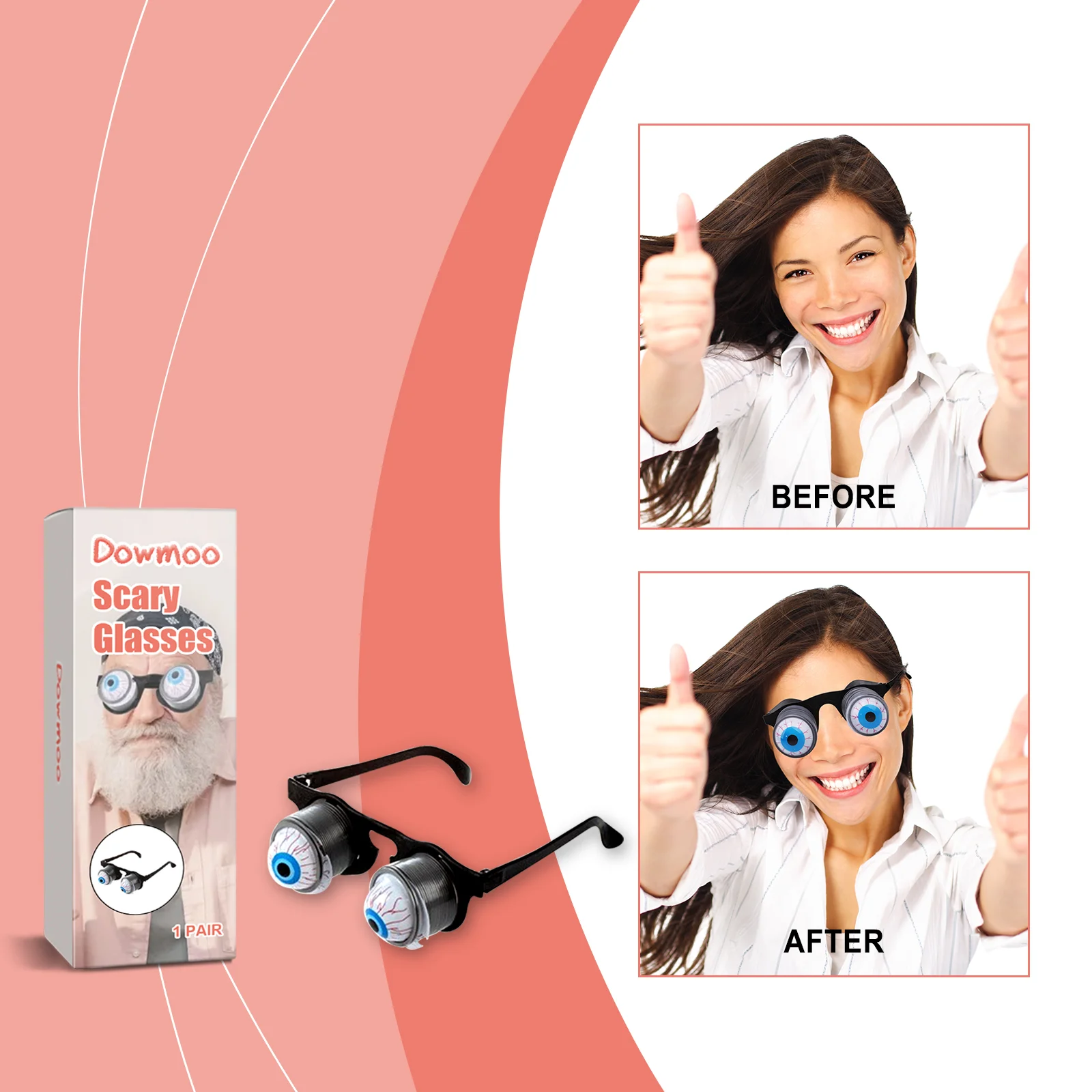 dowmoo horror glasses halloween DOD03 A001 1 PK1 932