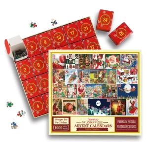Dowmoo Christmas Jigsaw Puzzle Advent Calendar - 24 Day Countdown Gift