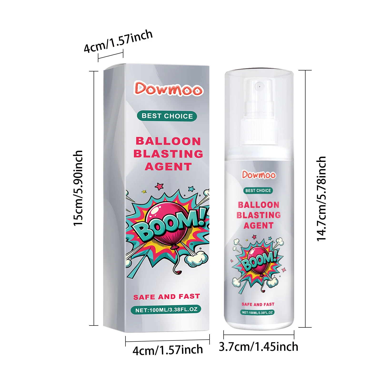 dowmoo latex balloon ambiance spray DOD01 A019 100 PK1 646