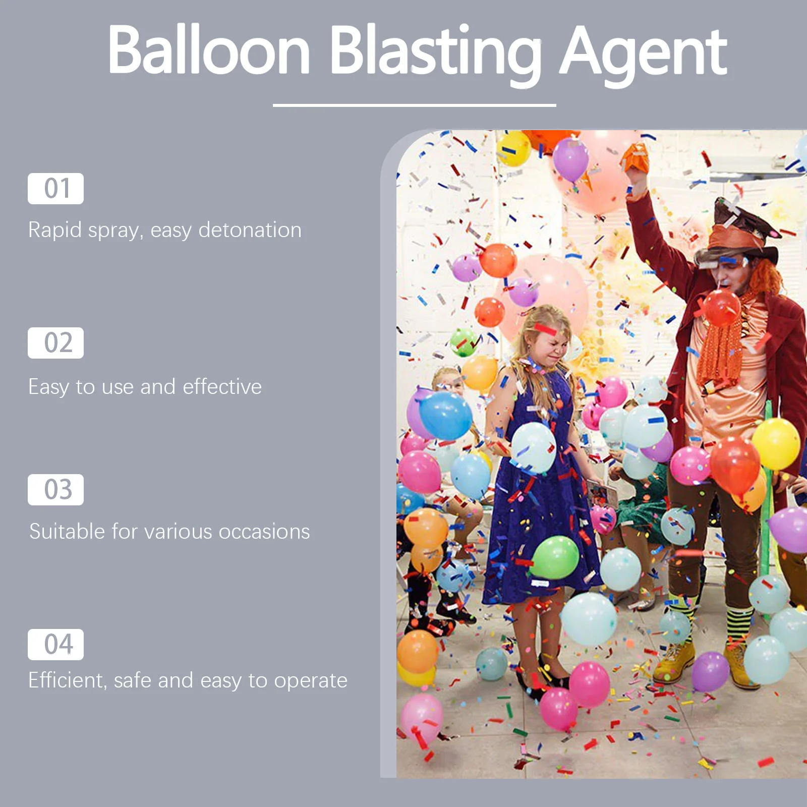 dowmoo latex balloon ambiance spray DOD01 A019 100 PK1 650