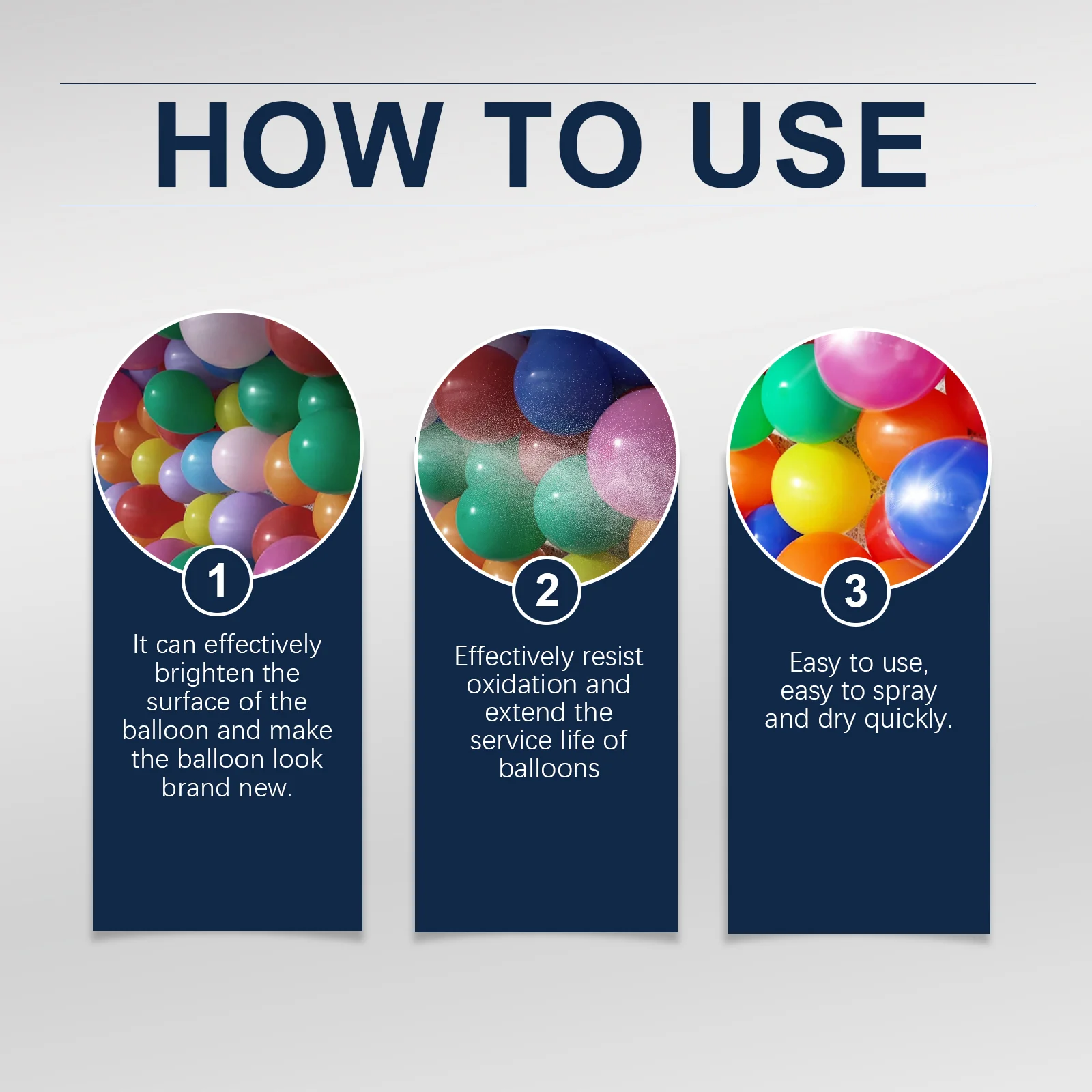 dowmoo latex balloon shine spray DOD01 A007 60 MX1 830