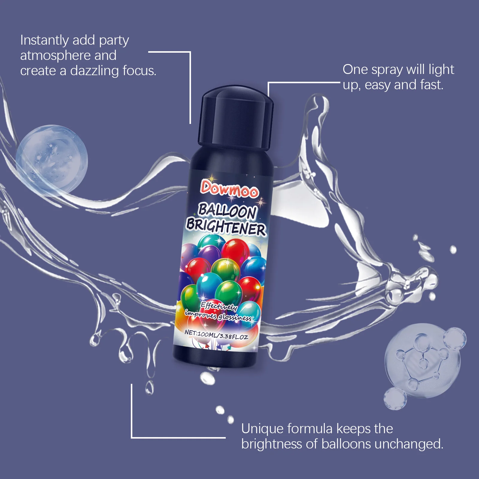dowmoo party balloon brightener DOD01 A009 100 BU1 892