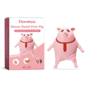 Dowmoo Pink Pig Stress Relief Toy - Creative Cartoon Design